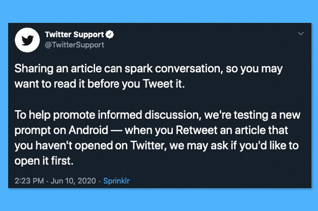 Twitter Says You Have To Read This Article Before You Tweet It