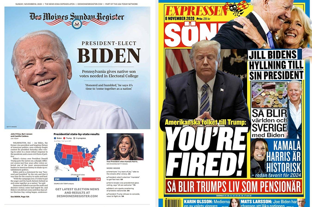 Here's How Newspapers Across The US And Around The World Covered Biden's Win (And Trump's Loss)