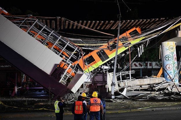 A Train Line In Mexico City Collapsed, Killing At Least 20 People