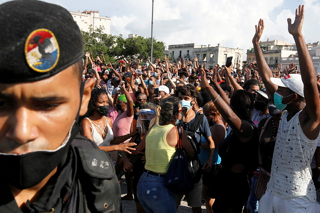 This Is What The Historic Anti-Government Protests In Cuba Look Like