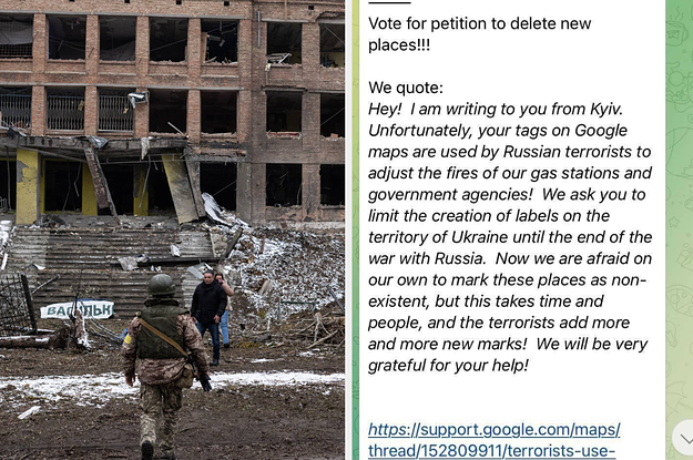 Google Maps Blocked Edits After Claims It May Have Been Used To Coordinate Russian Air Strikes